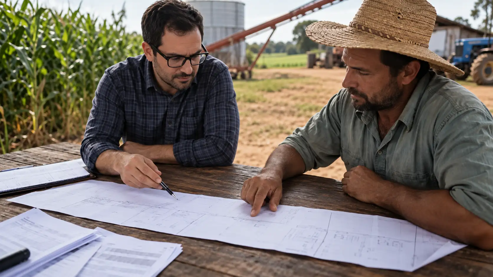 Produtor e consultor desenham novo cronograma para uma dívida rural.