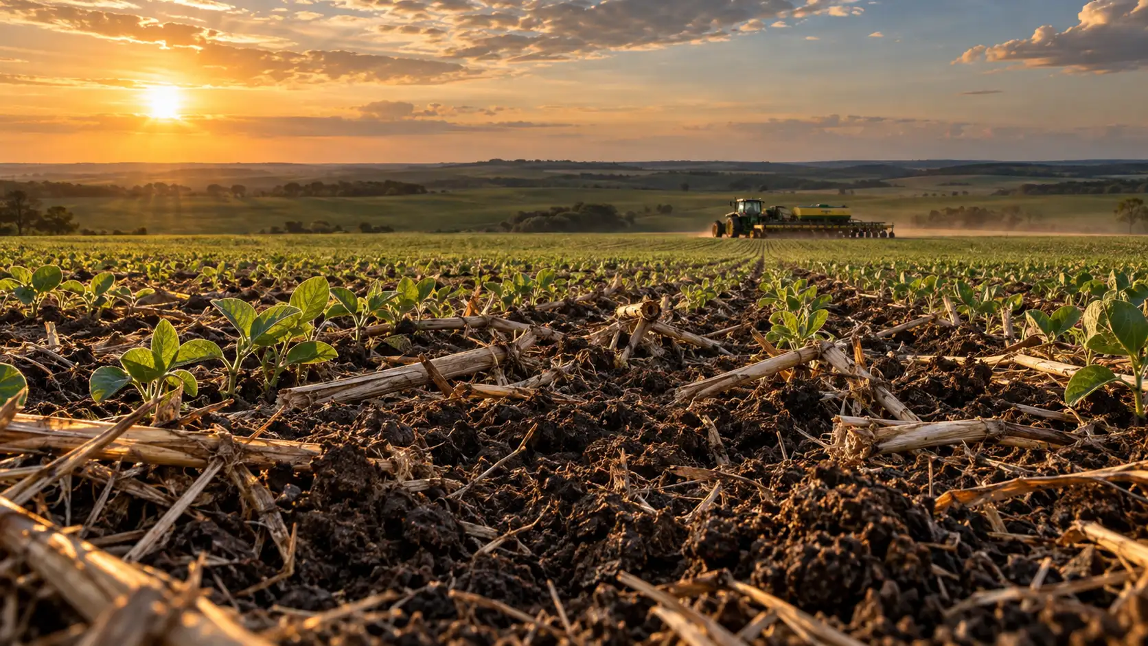 Crédito de Carbono no Solo em fazenda com plantio direto e manejo de solo vivo